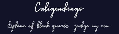 Caligendings by Prioritype Co — Script Handwritten Font — thumbnail 2