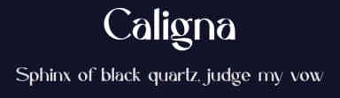 Caligna by Holisfonts.com — Sans Serif Font — thumbnail 2