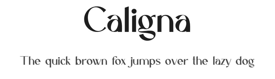 Caligna by Holisfonts.com — Sans Serif Font