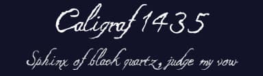 Caligraf 1435 by Galdino Otten Fonts — Script Handwritten Font — thumbnail 2