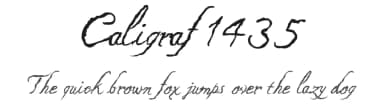 Caligraf 1435 by Galdino Otten Fonts — Script Handwritten Font — thumbnail 1
