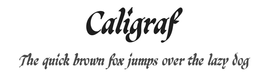 Caligraf by Måns Grebäck — Script Handwritten Font