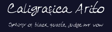 Caligrafica Arito by Ariel Gonzalez — Script Handwritten Font — thumbnail 2