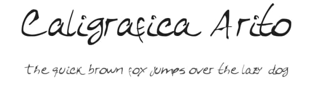 Caligrafica Arito by Ariel Gonzalez — Script Handwritten Font