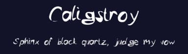 Caligstroy by -arnaud- — Script Handwritten Font — thumbnail 2