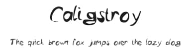 Caligstroy by -arnaud- — Script Handwritten Font — thumbnail 1