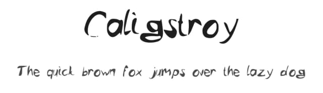 Caligstroy by -arnaud- — Script Handwritten Font