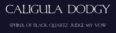 Caligula Dodgy by ZetaFonts — Serif Font — thumbnail 2
