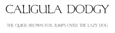 Caligula Dodgy by ZetaFonts — Serif Font — thumbnail 1