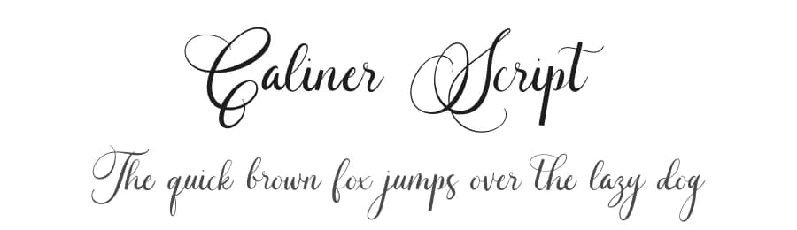 Caliner Script by ReyreyBlue — Script Handwritten Font