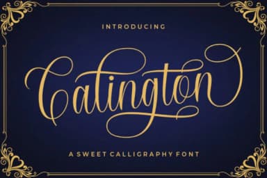 Calington Font by supotype — Script Handwritten Font — thumbnail 1