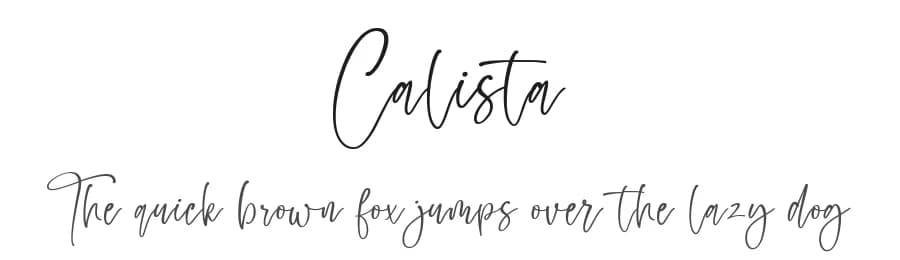 Calista by Dav studio — Script Handwritten Font