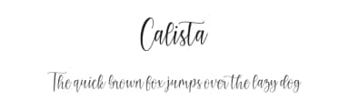 Calista by Fikryal studio — Script Handwritten Font — thumbnail 1