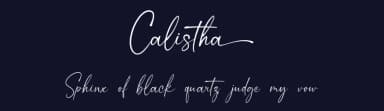 Calistha by Graphix Line Studio — Script Handwritten Font — thumbnail 2