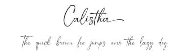 Calistha by Graphix Line Studio — Script Handwritten Font — thumbnail 1