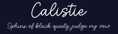 Calistie by Graphix Line Studio — Script Handwritten Font — thumbnail 2