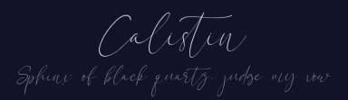 Calistin by Staircase Studio — Script Handwritten Font — thumbnail 2