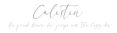 Calistin by Staircase Studio — Script Handwritten Font — thumbnail 1