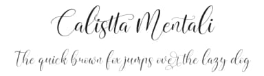 Calistta Mentali by Perspectype Studio - Letterena.com — Script Handwritten Font — thumbnail 1
