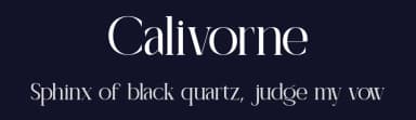 Calivorne by Muksal Creative — Serif Font — thumbnail 2
