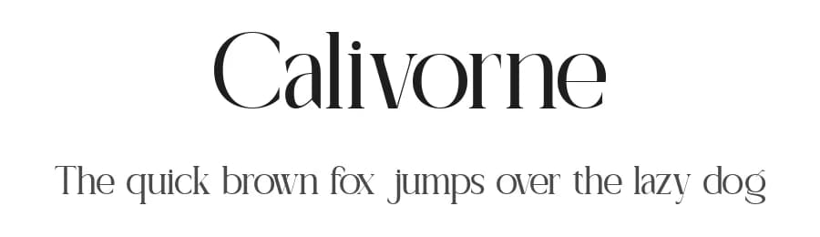 Calivorne by Muksal Creative — Serif Font