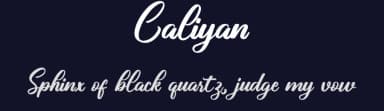 Caliyan by Makashi — Script Handwritten Font — thumbnail 2