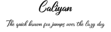 Caliyan by Makashi — Script Handwritten Font — thumbnail 1