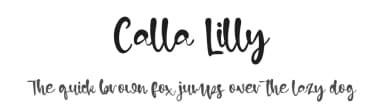 Calla Lilly by Kong Font — Script Handwritten Font — thumbnail 1