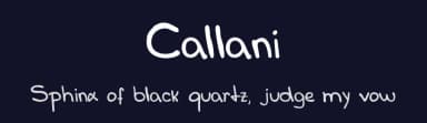 Callani by Ana Calliari — Script Handwritten Font — thumbnail 2