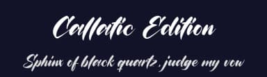 Callatic Edition by Octotype  | Thomas Boucherie — Script Handwritten Font — thumbnail 2