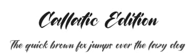 Callatic Edition by Octotype  | Thomas Boucherie — Script Handwritten Font — thumbnail 1