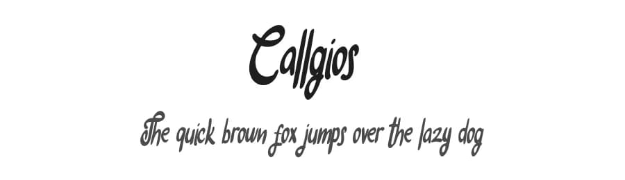 Callgios by Vunira Design — Script Handwritten Font