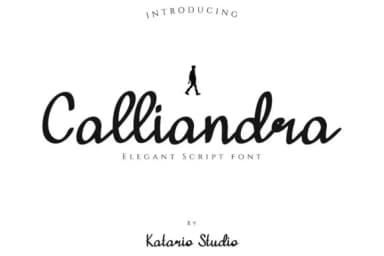 Calliandra Font by Katario Studio — Script Handwritten Font — thumbnail 1