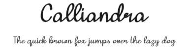 Calliandra by Katario Studio — Script Handwritten Font — thumbnail 1