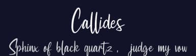Callides by Riki — Script Handwritten Font — thumbnail 2