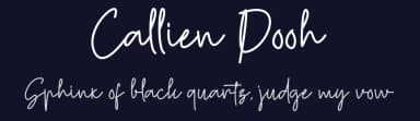 Callien Pooh by Muhammad Wahyudin — Script Handwritten Font — thumbnail 2