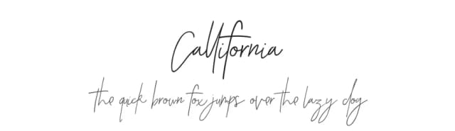 Callifornia by Ferry Ardana Putra — Script Handwritten Font