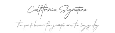 Callifornia Signature by Ferry Ardana Putra — Script Handwritten Font — thumbnail 1