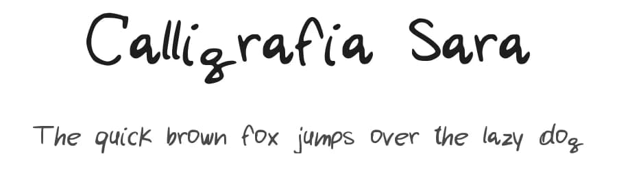Calligrafia Sara by Sara Staffelli — Script Handwritten Font