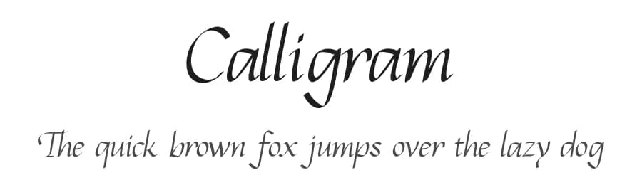 Calligram by !bey Design — Script Handwritten Font