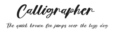 Calligrapher by Scratchones — Script Handwritten Font — thumbnail 1