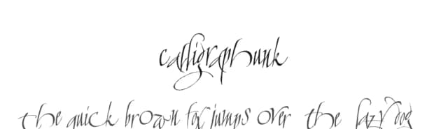 Calligraphunk by Zetafonts — Script Handwritten Font