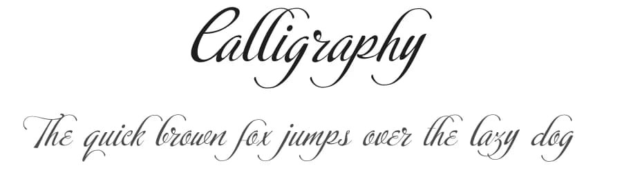 Calligraphy by Moriztype — Script Handwritten Font