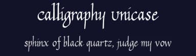 Calligraphy Unicase by the Type Fetish — Script Handwritten Font — thumbnail 2