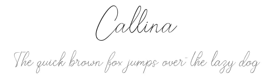 Callina by Letter Jos — Script Handwritten Font