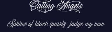 Calling Angels by Billy Argel Fonts ® — Script Handwritten Font — thumbnail 2