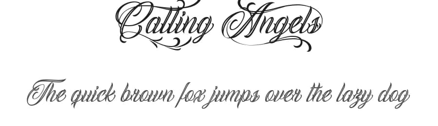 Calling Angels by Billy Argel Fonts ® — Script Handwritten Font