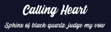 Calling Heart by Lettersiro Studio — Script Handwritten Font — thumbnail 2