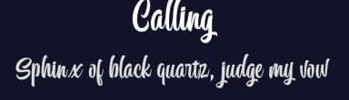 Calling by Creative Lab — Script Handwritten Font — thumbnail 2