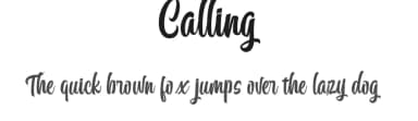Calling by Creative Lab — Script Handwritten Font — thumbnail 1